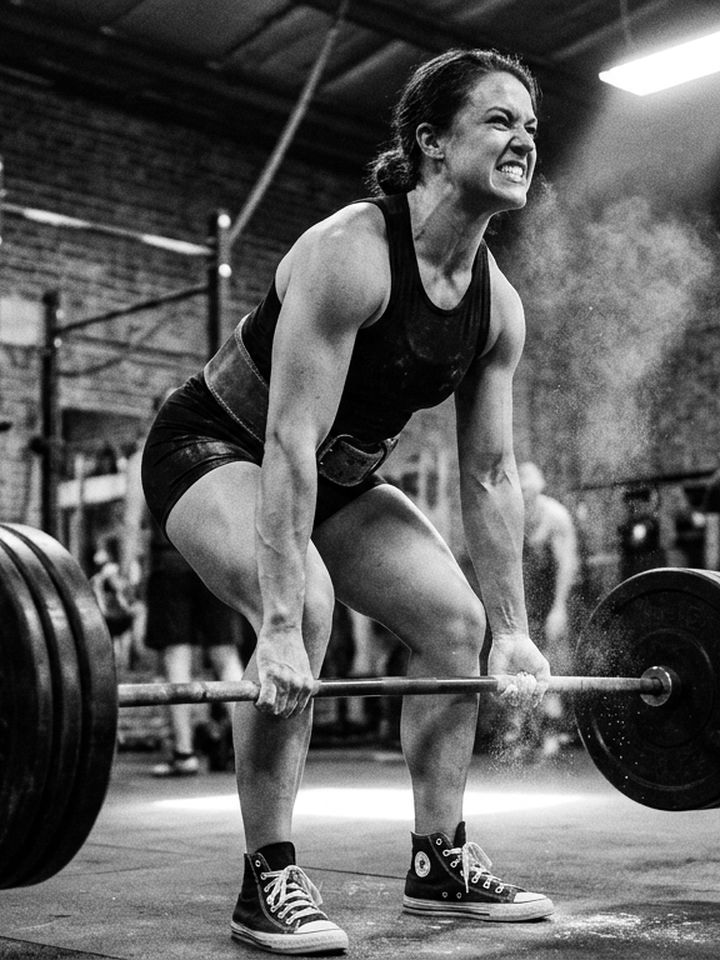 Heavy deadlift strength training